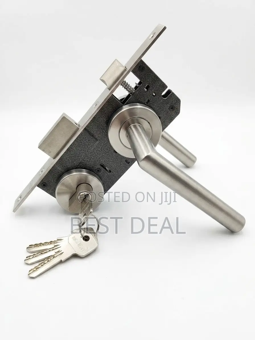 Door Lock With Stainless Steel Handle