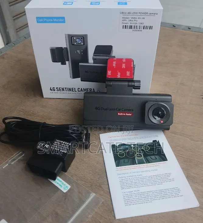 4G Smart Dual Lens Car Dash Camera – HD Video + GPS + Parking Monitor
