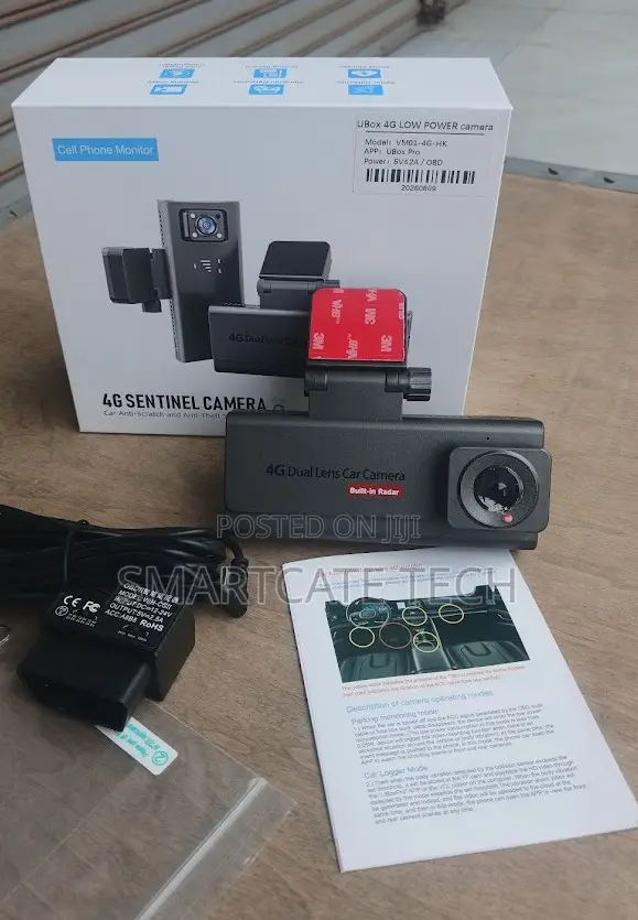 4G Dual Lens Dash Cam – Real-Time Tracking & Full HD Recording