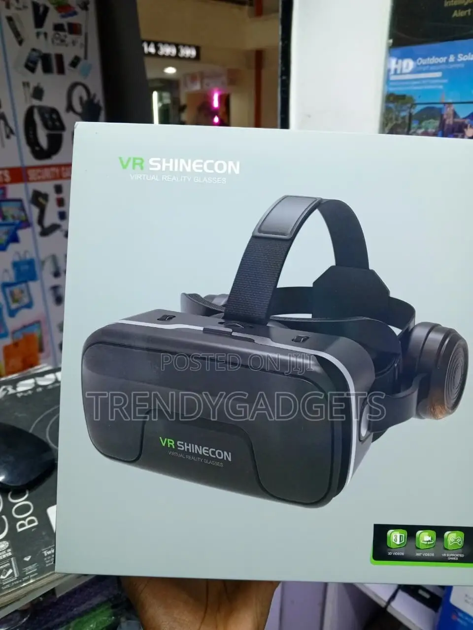 Shinecon Mobile VR Headset, 3D Cinema & Gaming Glasses for Phone