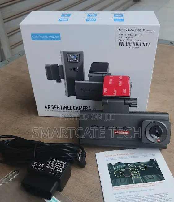 4G Car Dash Camera – Dual Lens, GPS Tracking & Night Vision