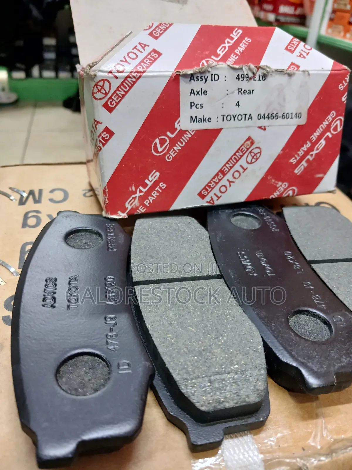 Genuine Toyota/Lexus Rear Brake Pads Set (Part # 04466-60140)
