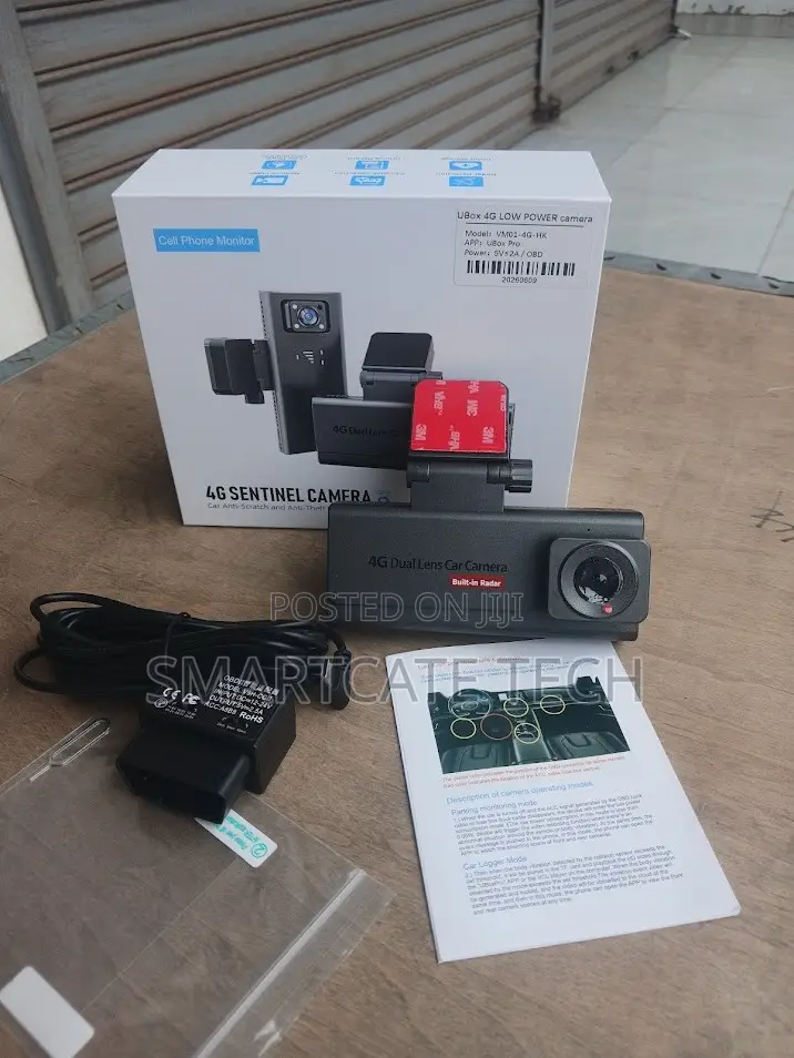 Smart 4G Dual Camera Dash Cam – Live Tracking & HD Recording