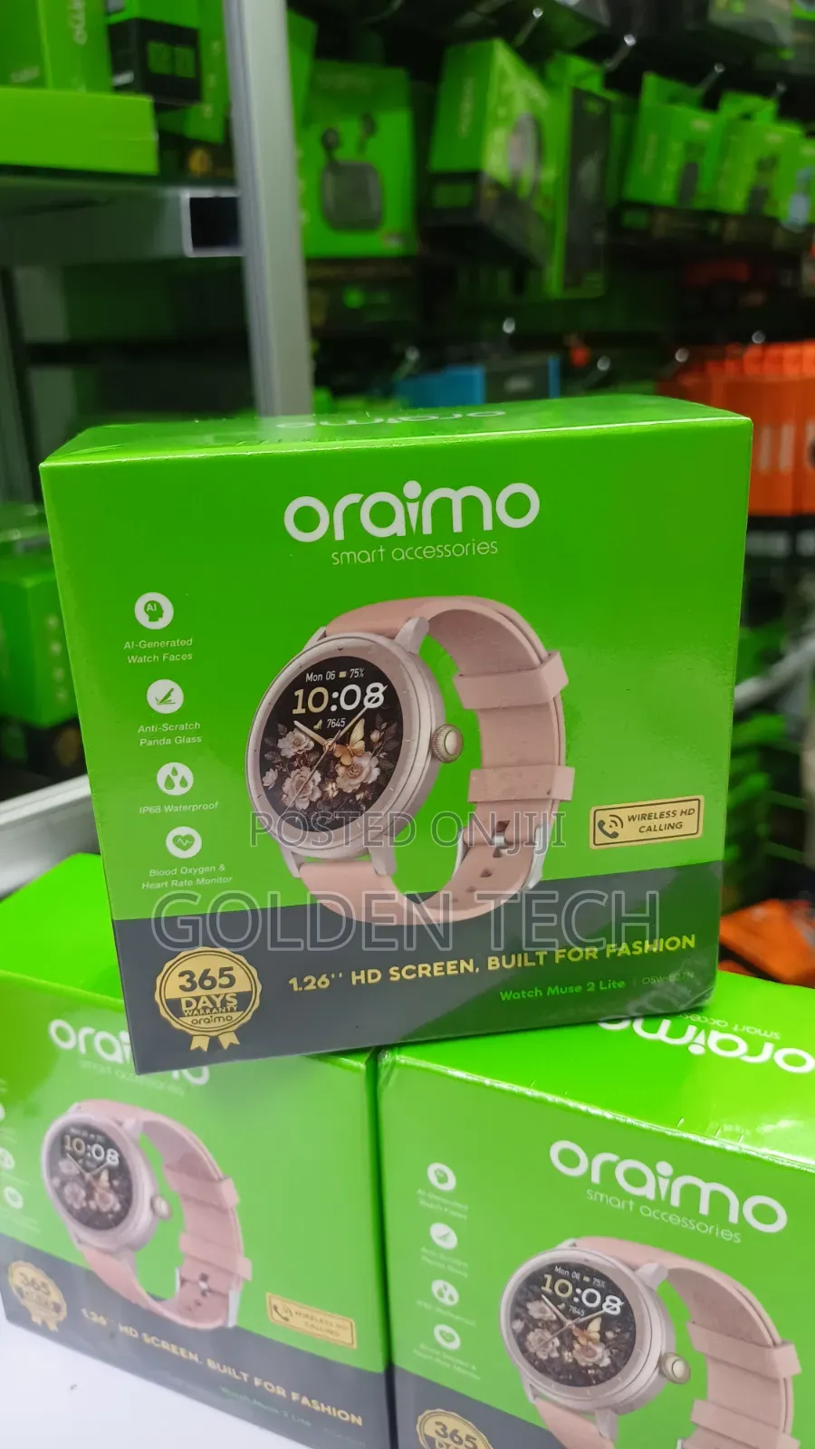Oraimo Watch Muse 2 Lite 1.26'' IP68  Smart Watch OSW-827N