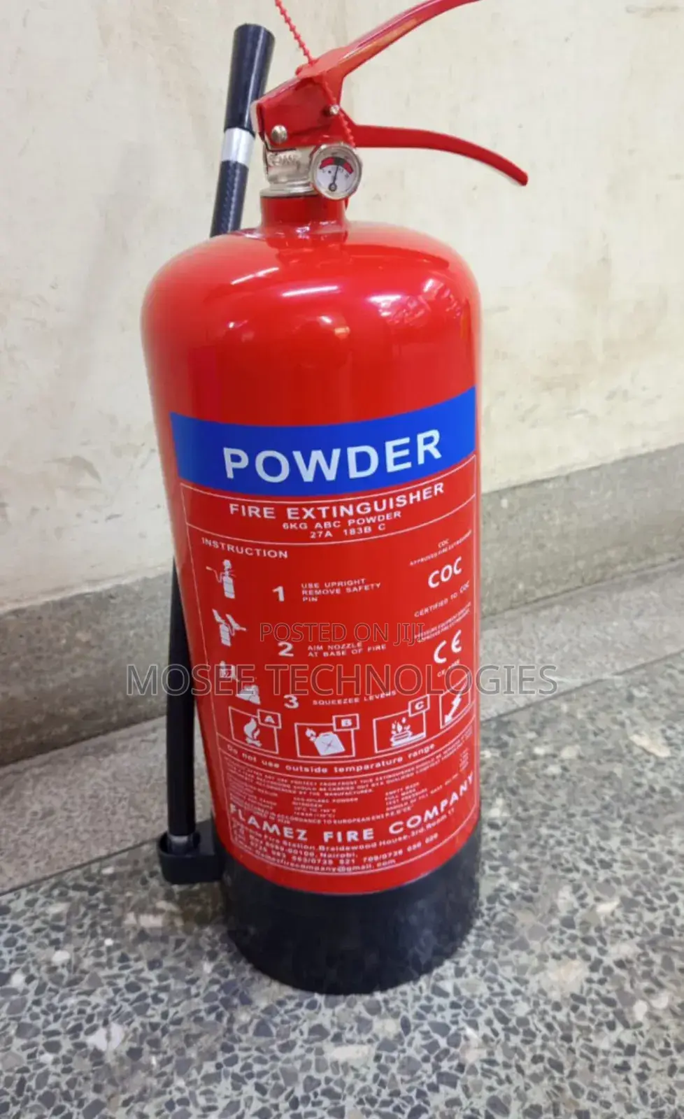 ABC Dry Chemical Powder Fire Extinguisher 6KG