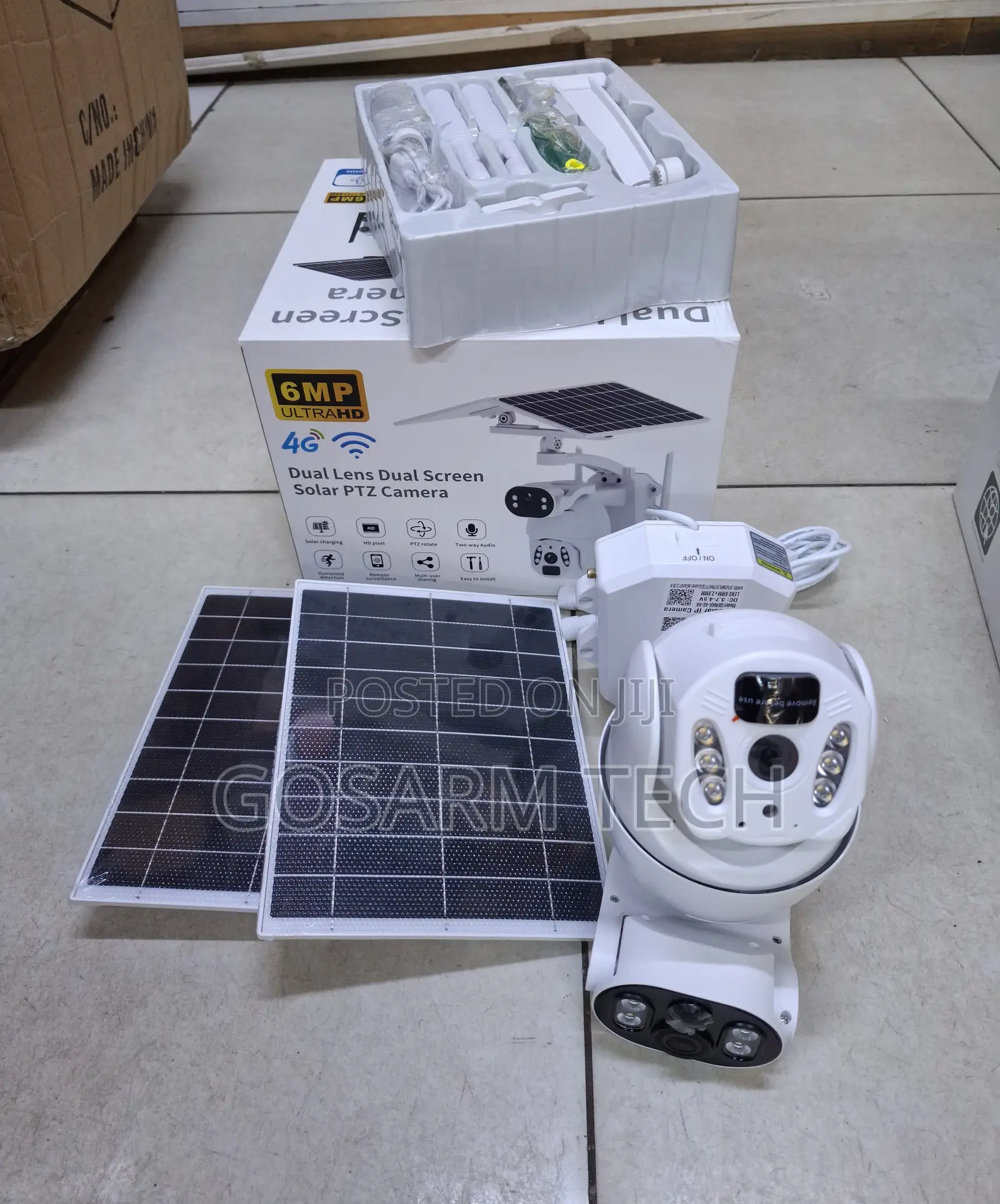 6MP UBox 4G Dual Lens Solar PTZ Surveillance Camera With Night Vision