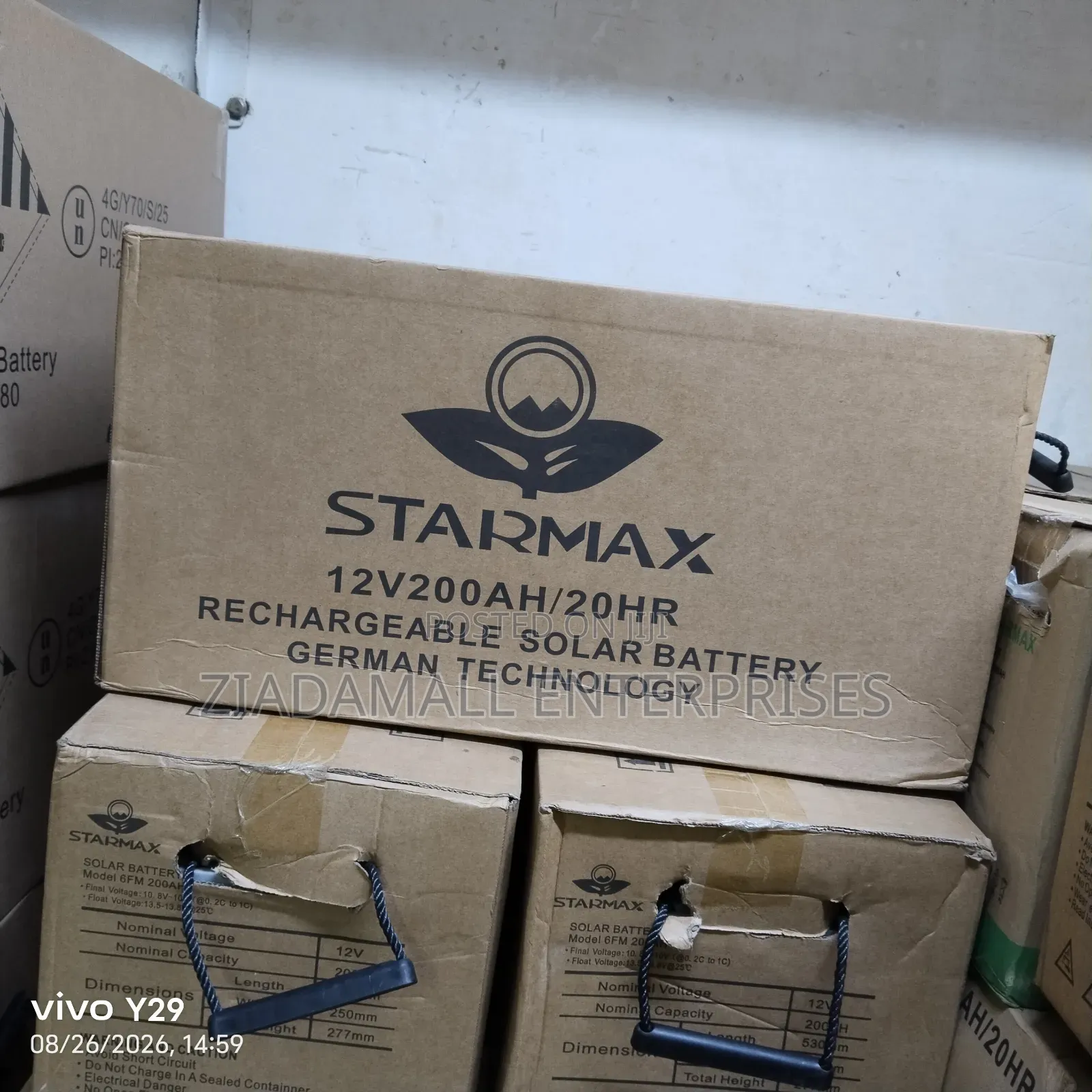 150Ah Solarmax Rechargeable Battery