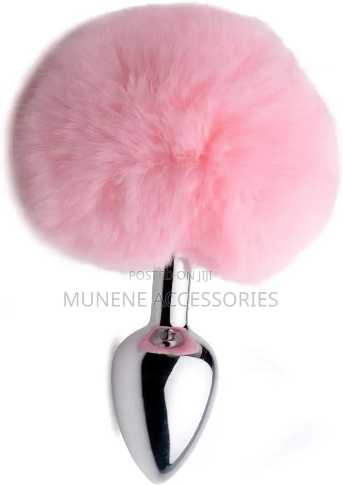 Fetish Rabbit Tail Plush Metal Butt Plug Anal Fetish Sex Toys Adult