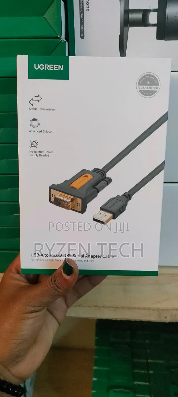 UGREEN USB-A 2.0 to DB9 RS-232 Male Adapter Cable 1.5m