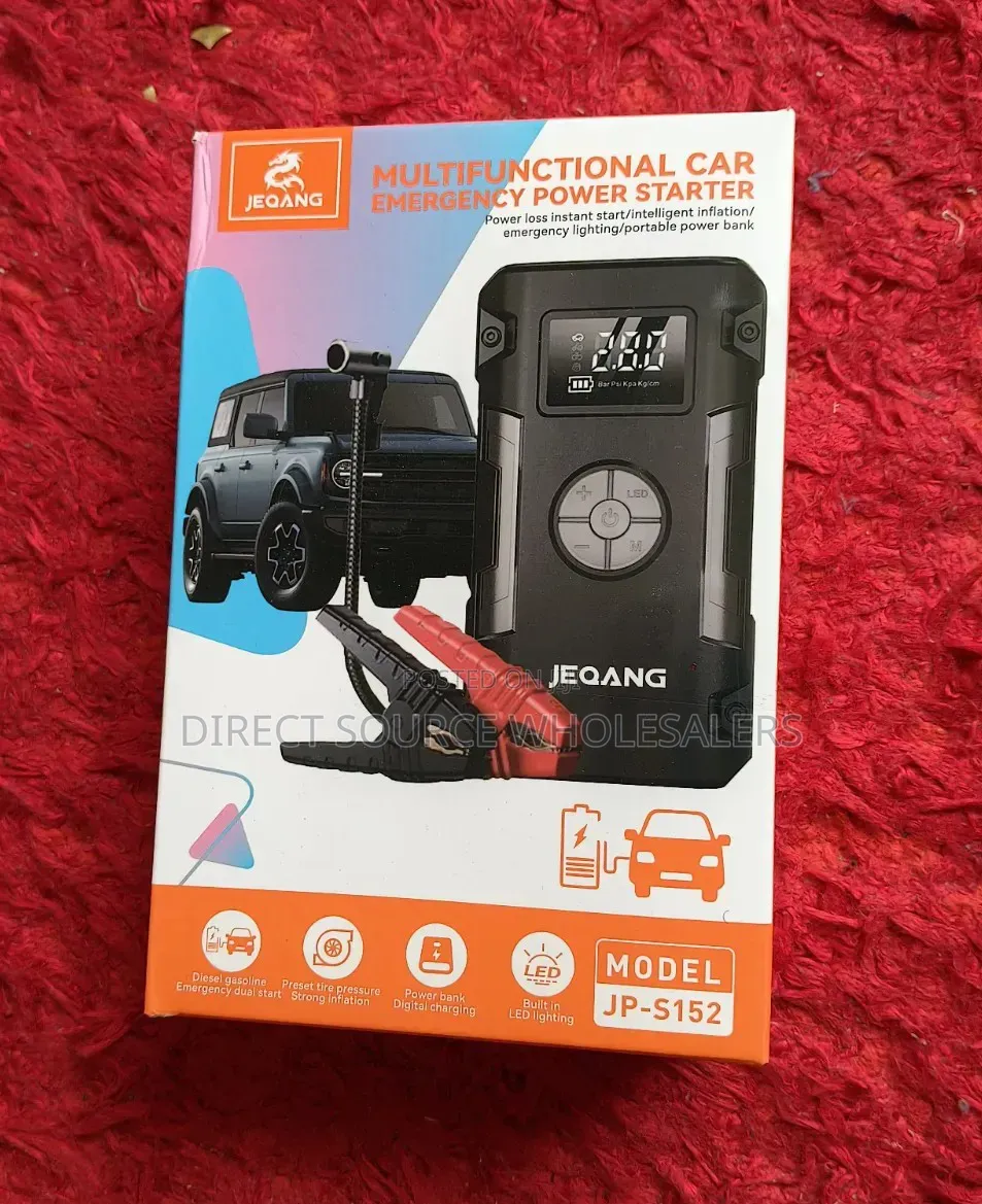 JEQANG JP-S152 4-in-1 Car Jump Starter With Air Compressor