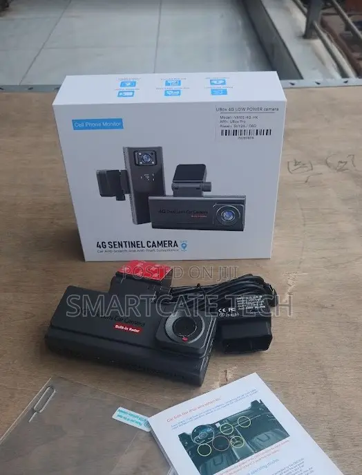 4G Dual Lens Car Camera – Live Monitoring & GPS Tracking