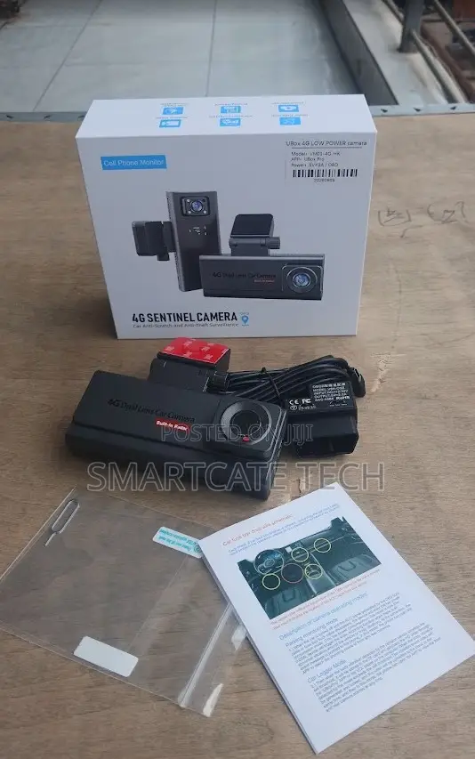 4G Dual Lens Car Camera – Live Monitoring & GPS Tracking