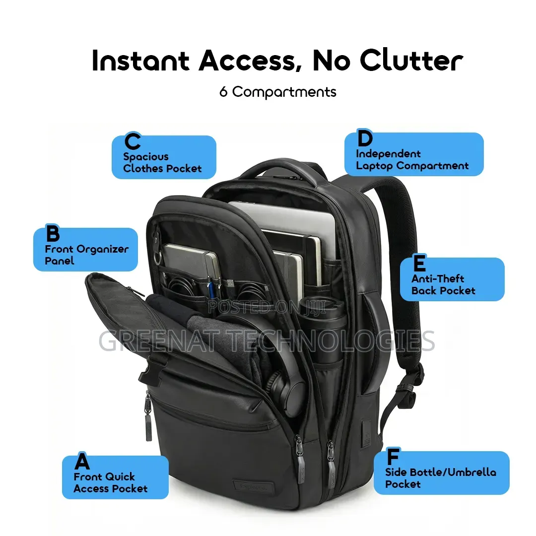 Oraimo MegaCarry Expandable Waterproof Business Backpack