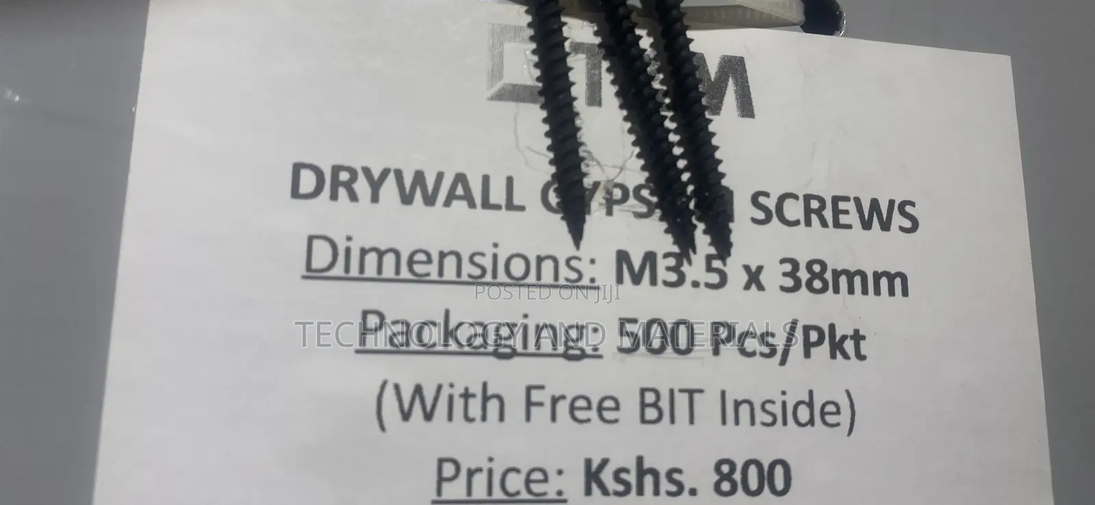 Drywall Gypsum Screws M3.5* 38mm
