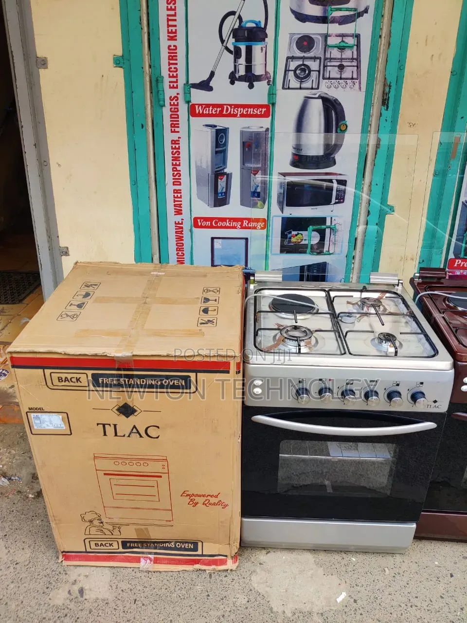 TLAC Standing Cooker 60x60cm, 3G+1E, With Flame Failure Safety