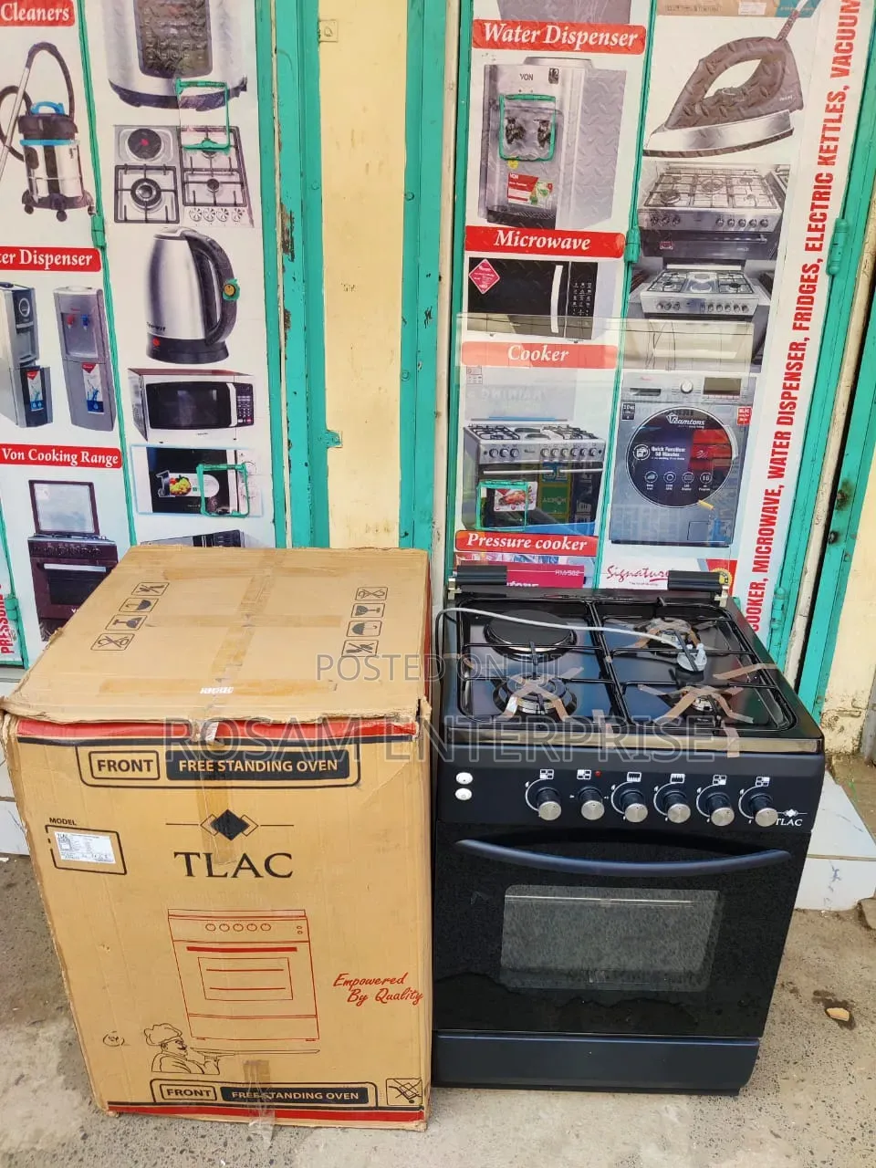 TLAC Standing Cooker 60x60cm, 3G+1E, With Flame Failure Safety