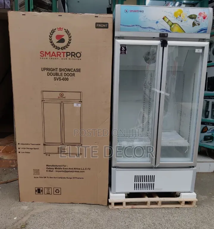 SmartPro SVS-600 450L Upright Showcase Side-by-Side Fridge