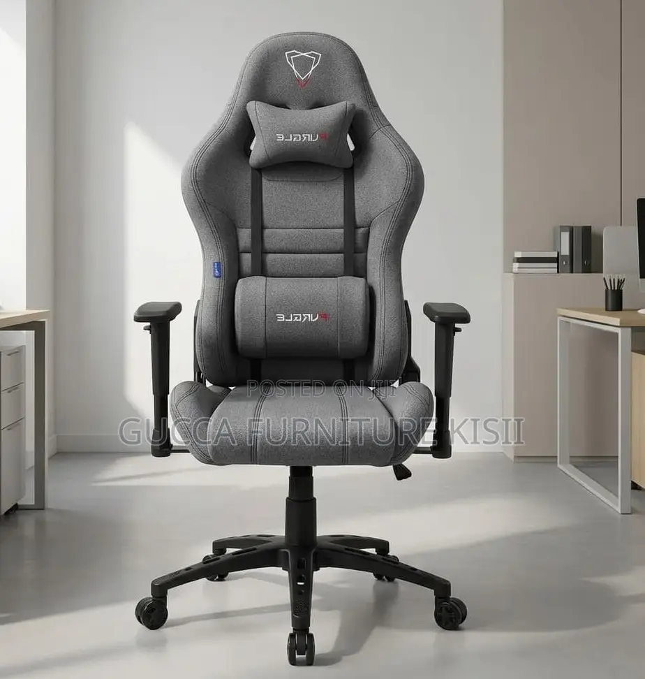 Gaming Chair; The Gray Fabric Gaming Chair