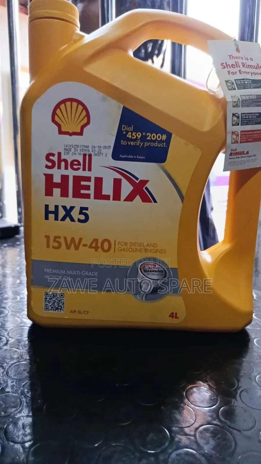 Engine Oil Shell Helix Hx5 15w-40 4 Litres