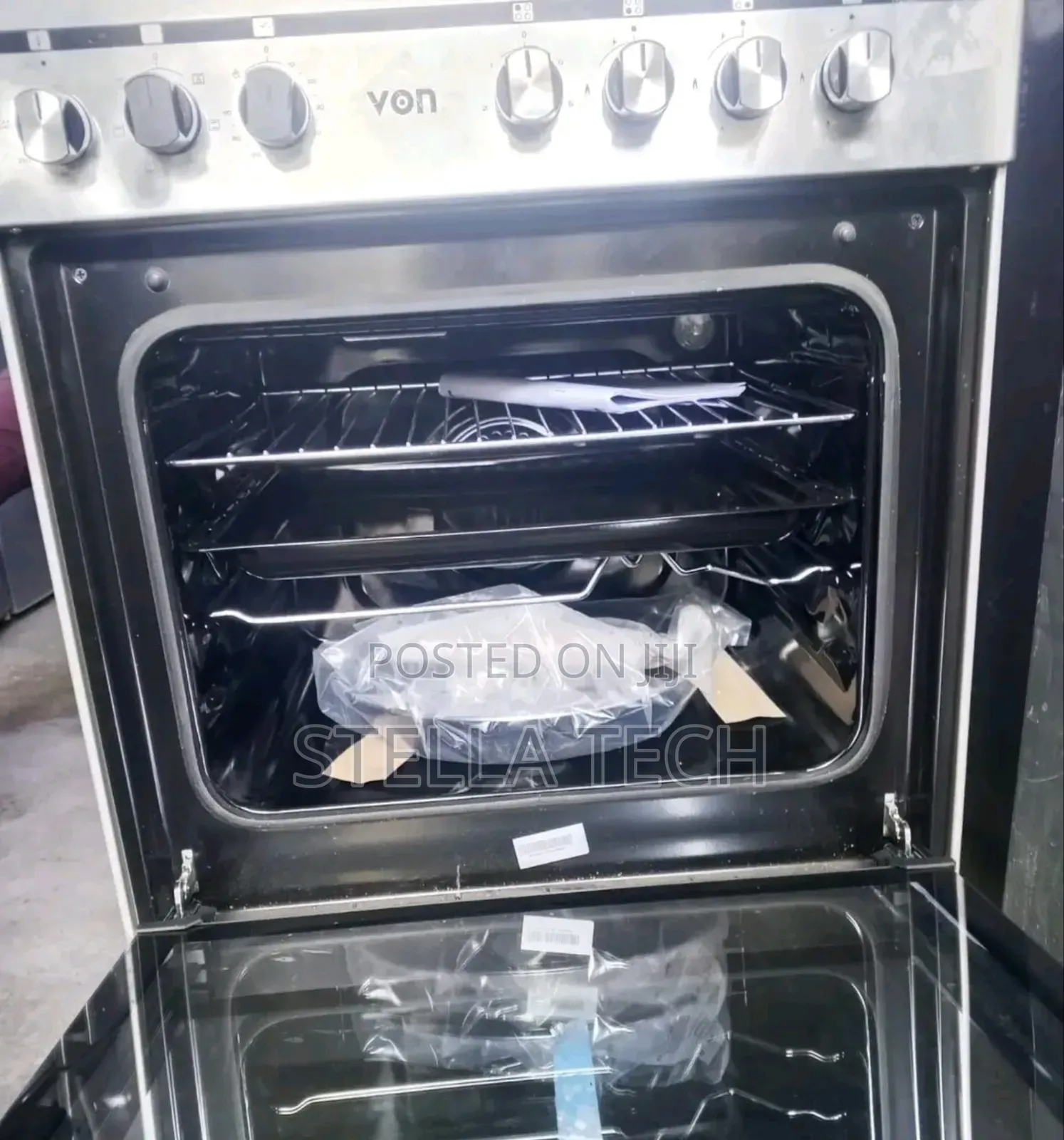 60*60 VON Cooker 3 Gas + 1 Electric Standing Cooker