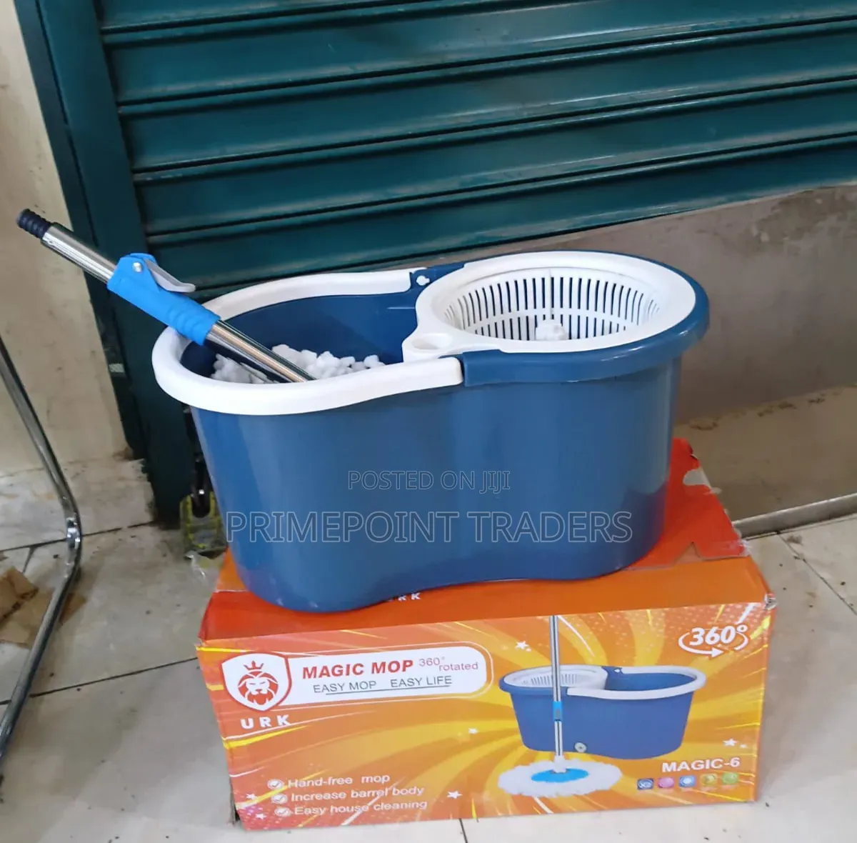 Premium Metallic Spin Mop – Easy & Effortless Cleaning