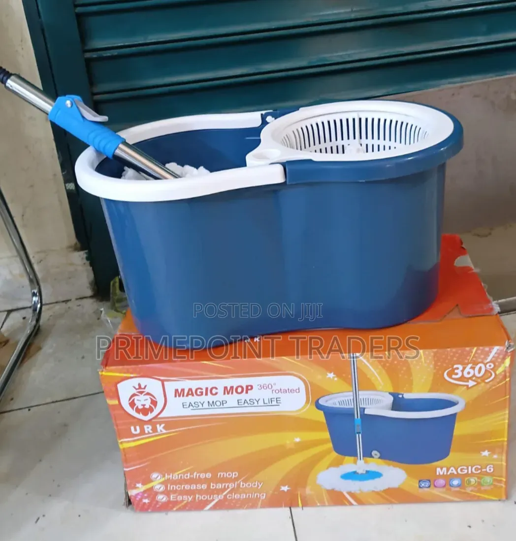 Spin Mop,Heavy-Duty Metallic Spin Mop – Built to Last