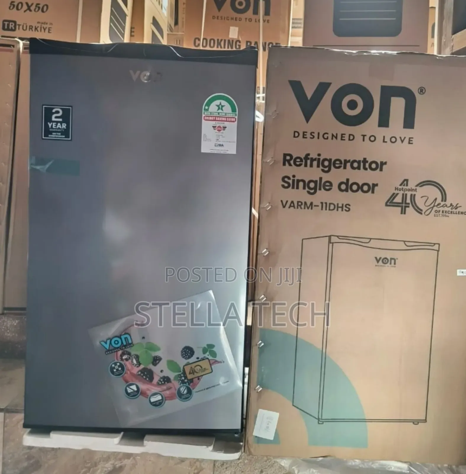 Von 90 Litres Single Door Refrigerator