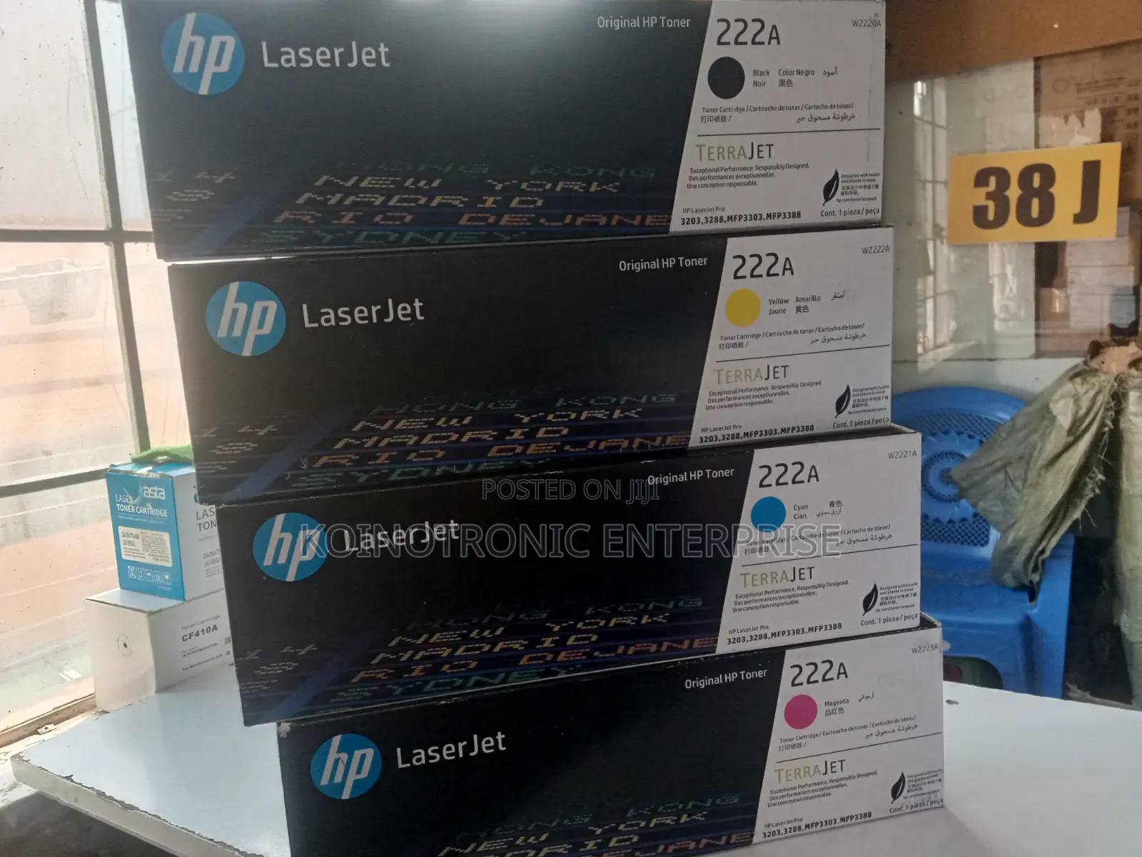 HP 222a  Genuine Laserjet Toner Cartridge (W2220a)