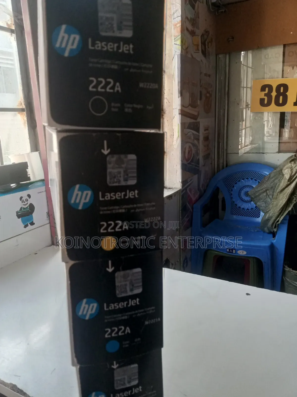 HP 222a  Genuine Laserjet Toner Cartridge (W2220a)
