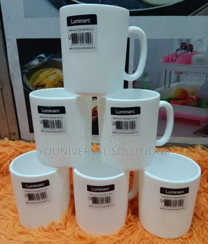 *Set of 6 Luminarc Essence Cups