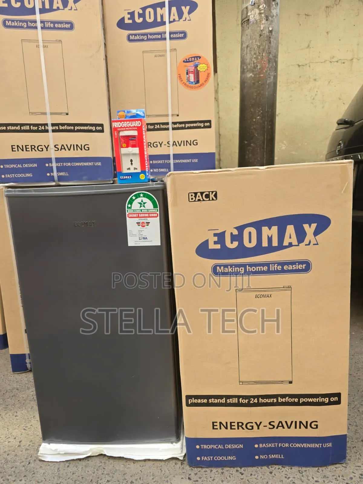 🔥Ecomax 90 Litres Dark Silver Single Door Refrigerator