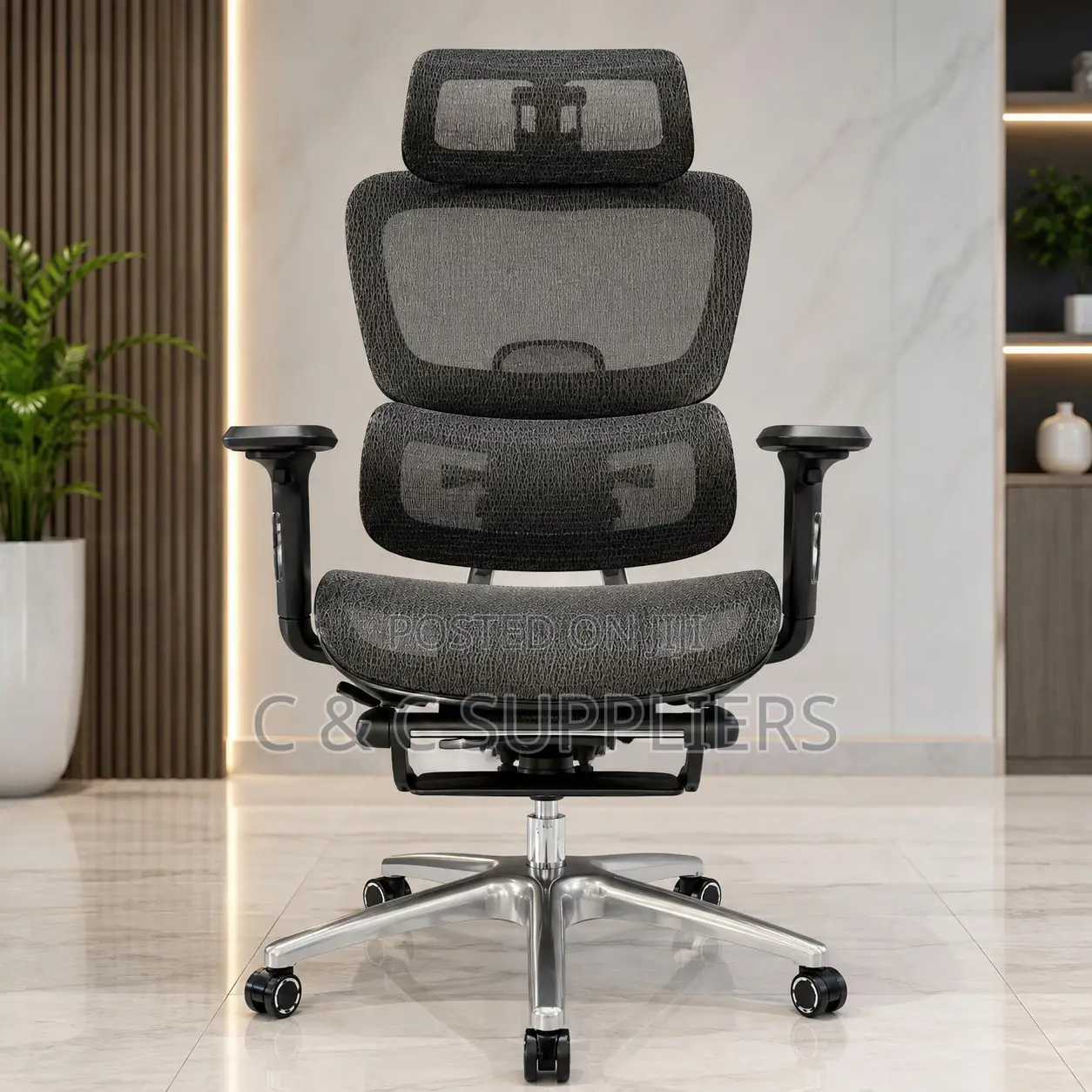 Orthopedic Ergonomic Mesh Conference Chair.