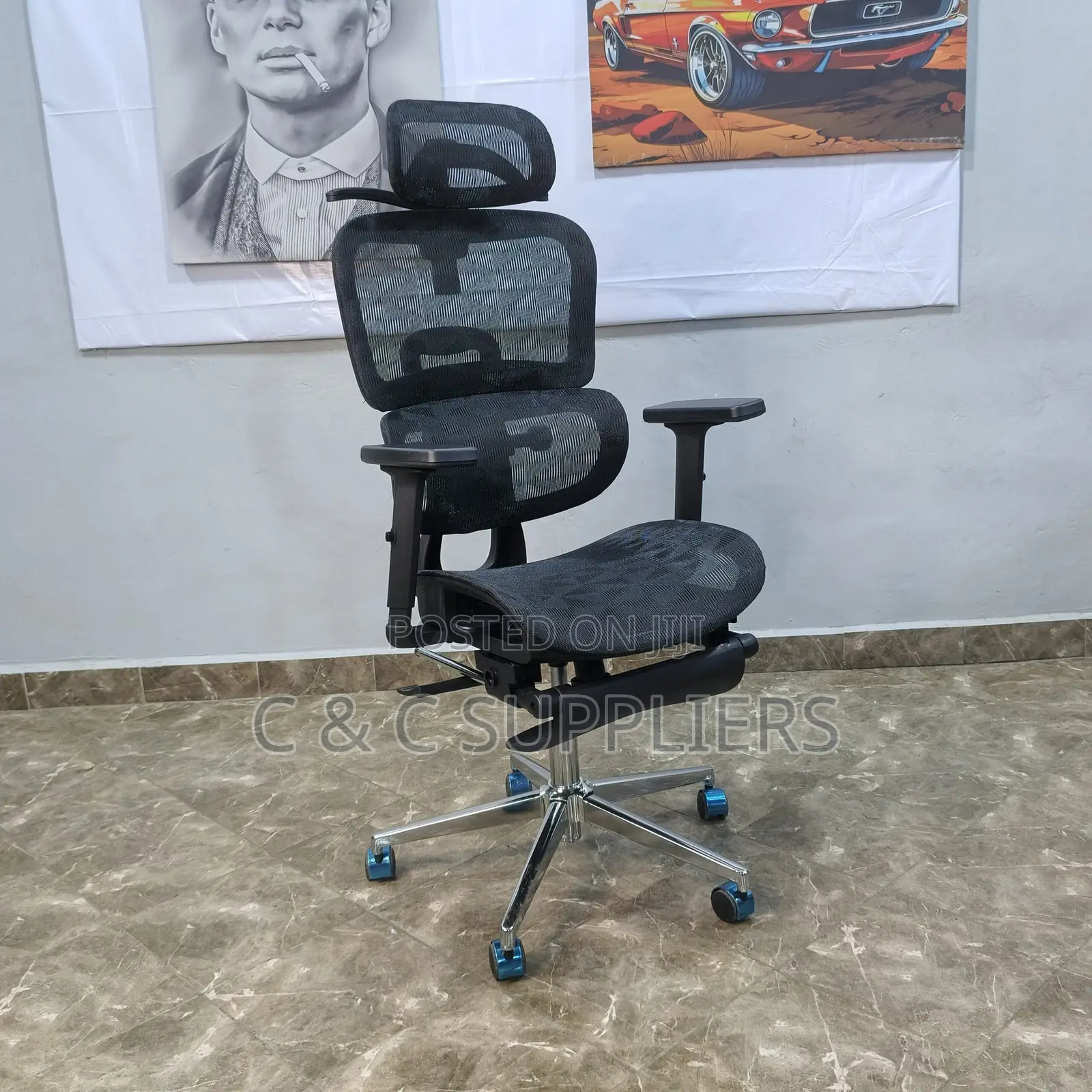 Orthopedic Ergonomic Mesh Conference Chair.