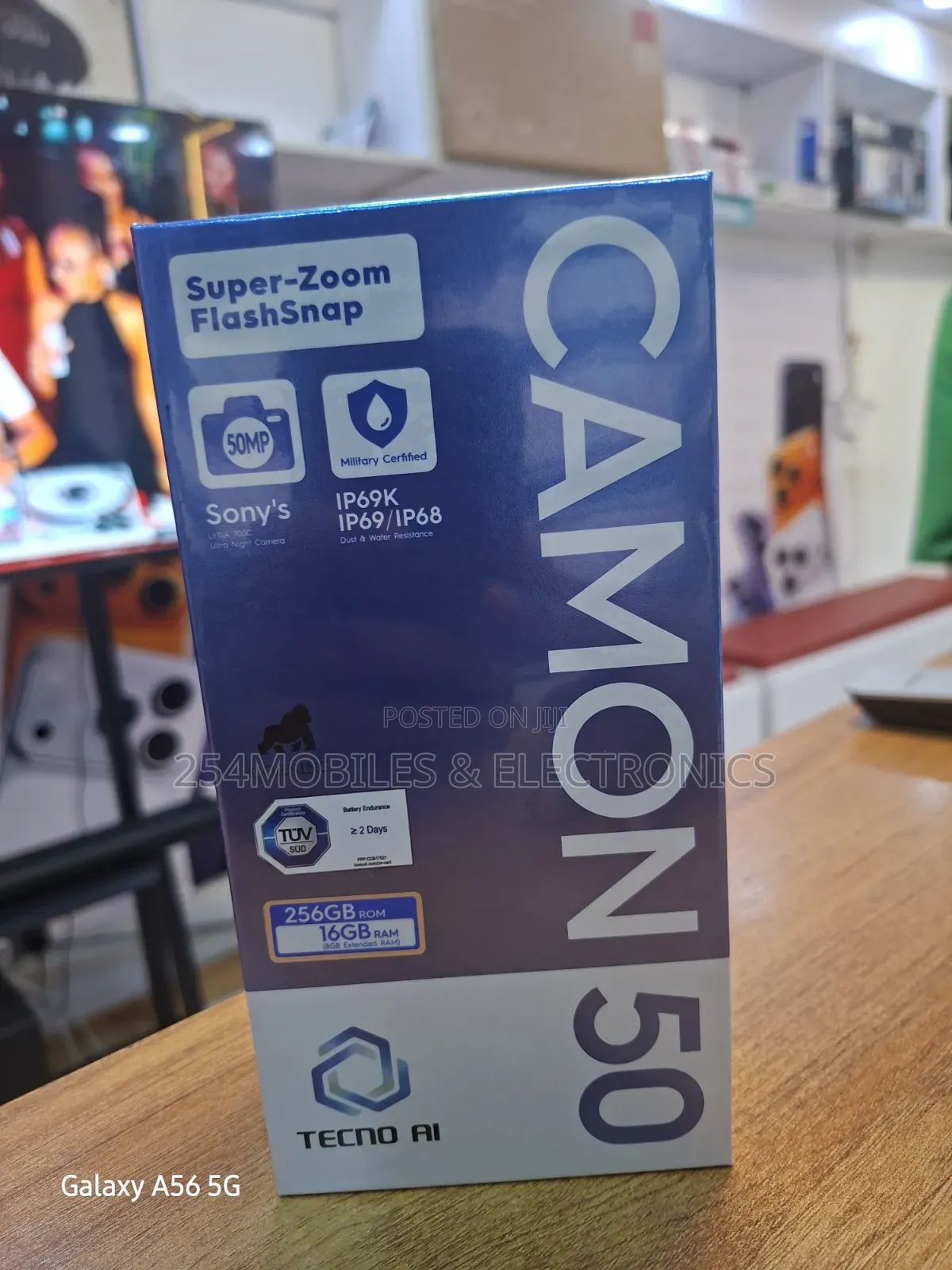 New Tecno Camon 50 256 GB Black