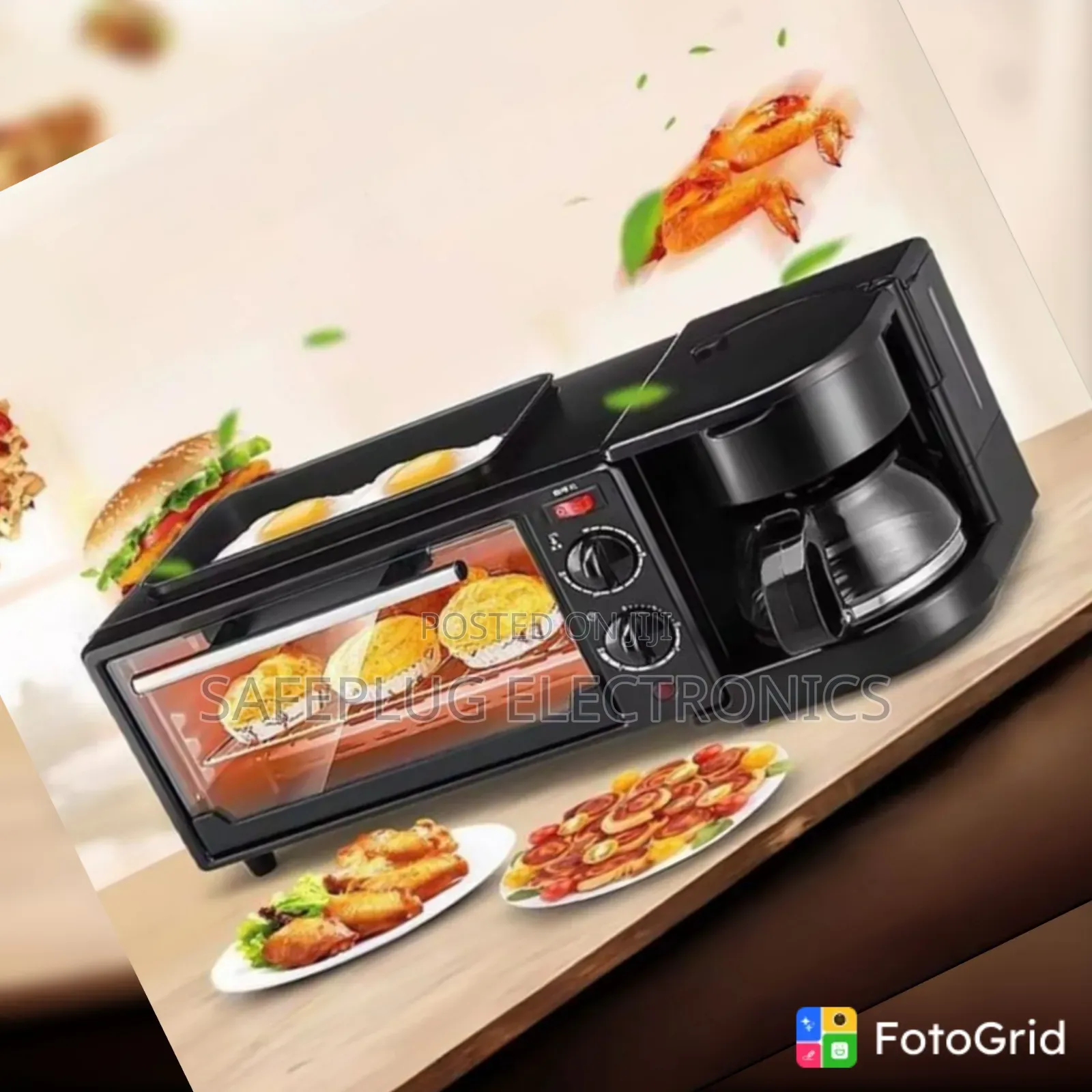 Reki 12-in-1 Breakfast Maker – Multi-Function Breakfast Station