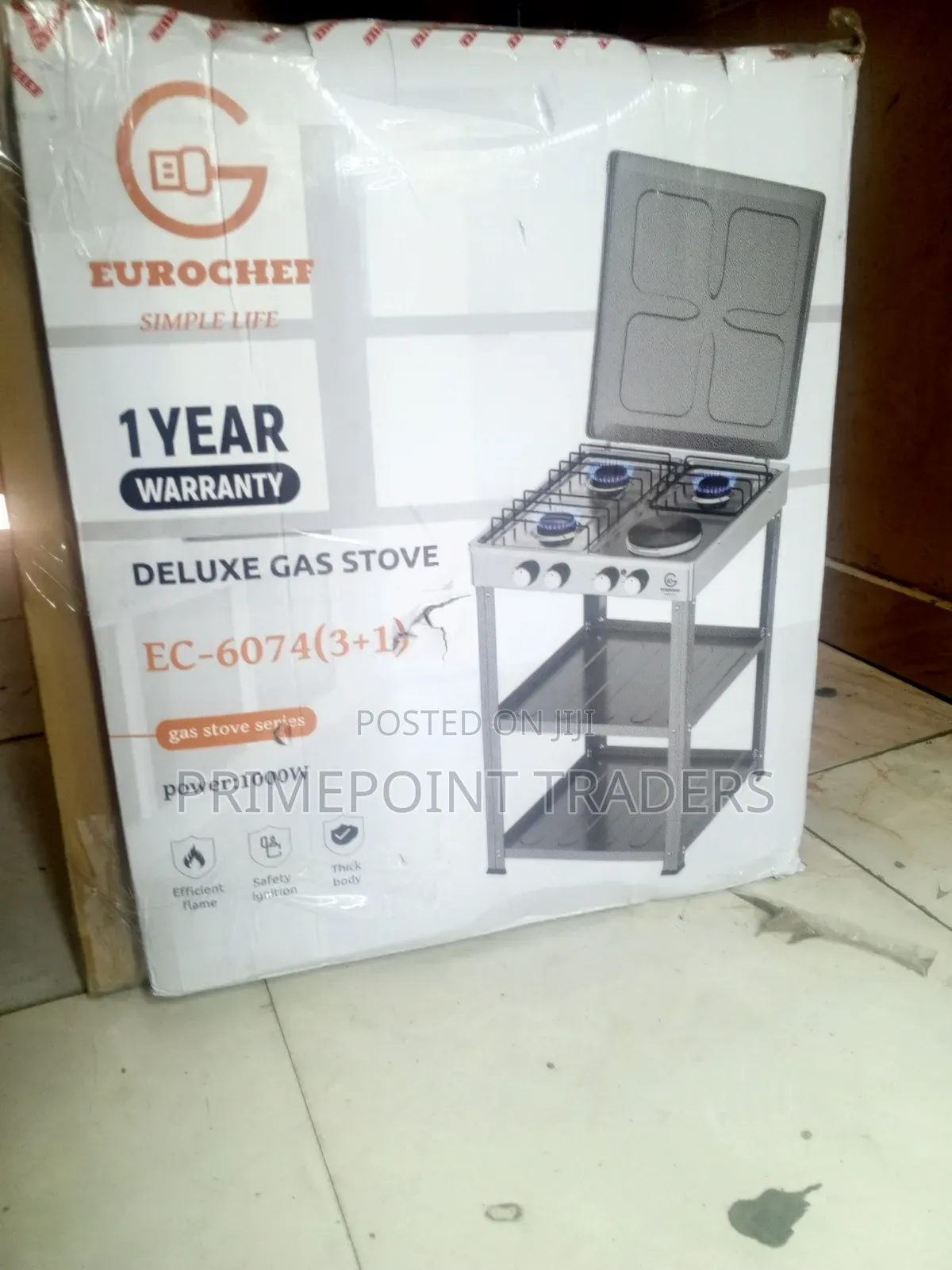 Eurochef 3+1 Standing Cooker – Powerful & Versatile