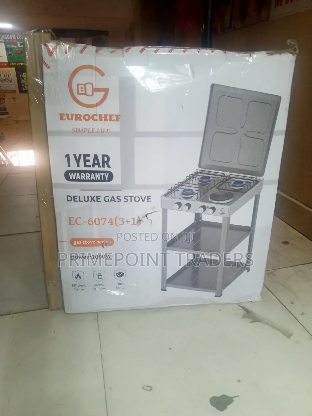 Eurochef 3+1 Freestanding Cooker – Stylish & Practical