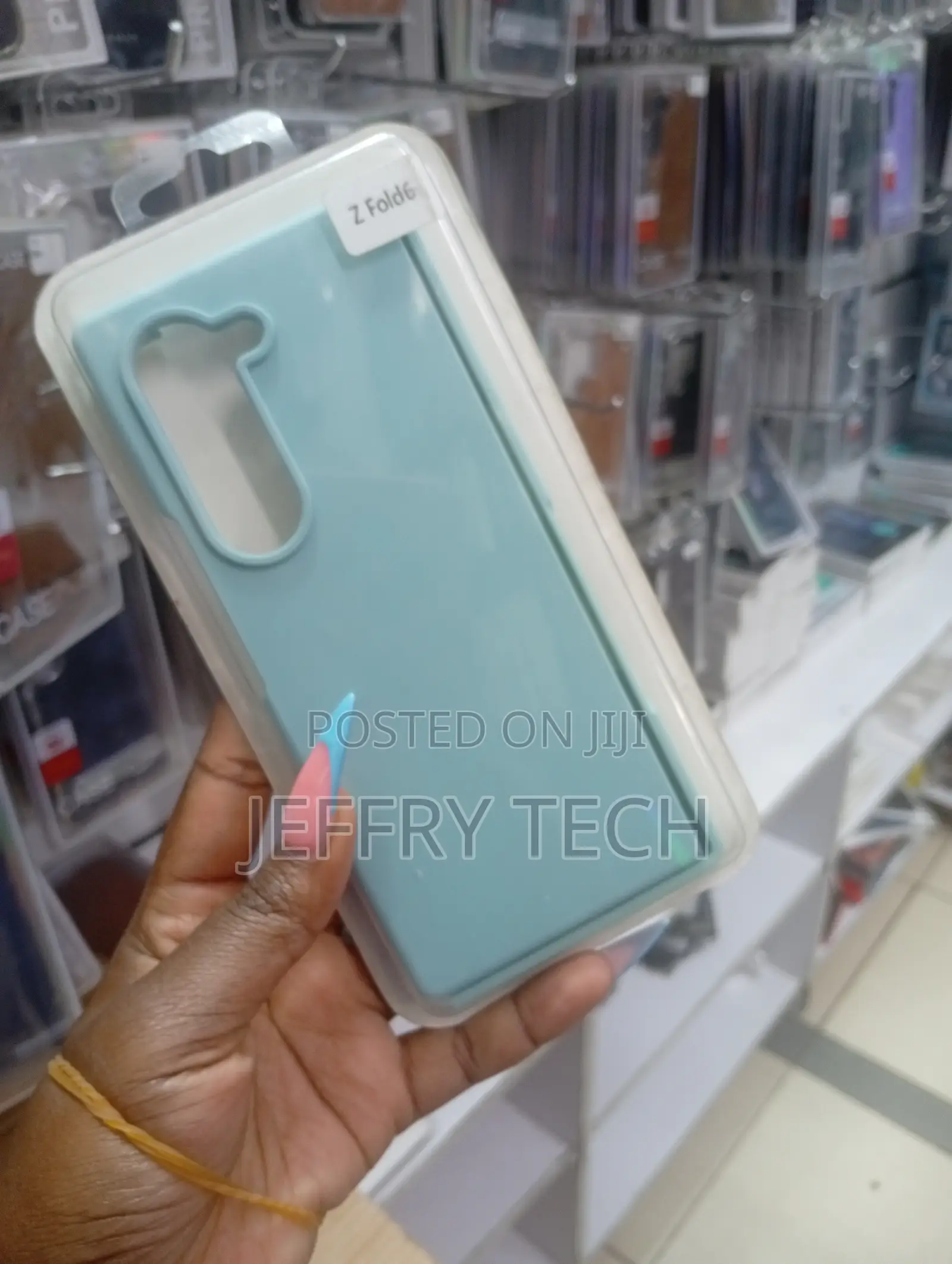 Light Blue, Soft Liquid Silicone Casefor the Samsung Galaxy Z Fold6