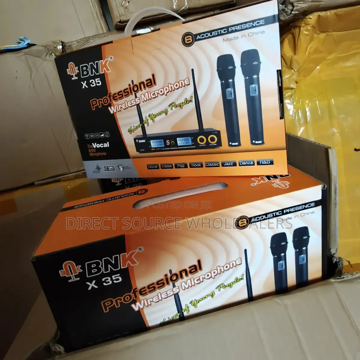 BNK X35 UHF Wireless Microphone – Dual Mic System