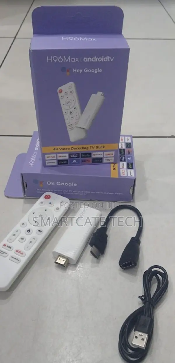 H96 Max 4K TV Stick – Android 14, WiFi & Bluetooth