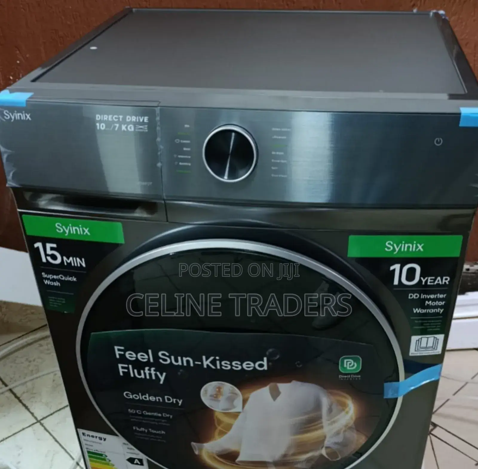 Syinix 10/7kg Washer & Dryer – Powerful Inverter Machine