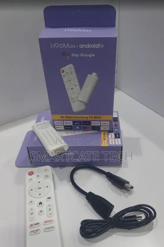 H96 Max Android TV Stick – 4K, WiFi 6, Voice Control