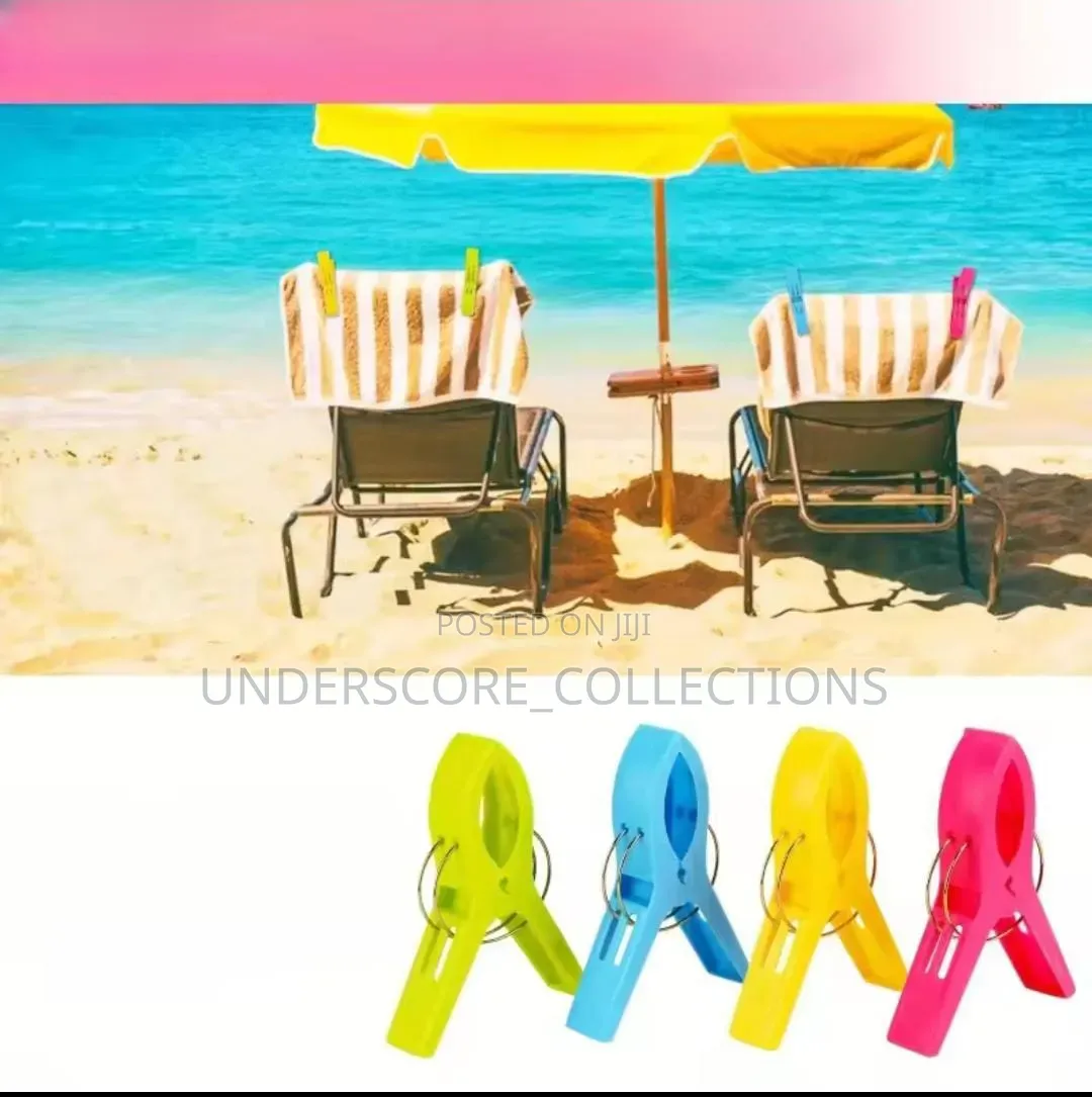 4Pcs Bright & Sturdy & Big Balcony Clips