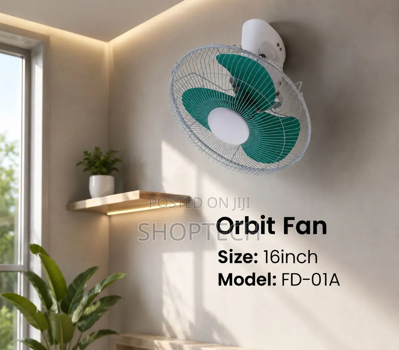 Orbit Fan 16” Starworth 
Oscillating
