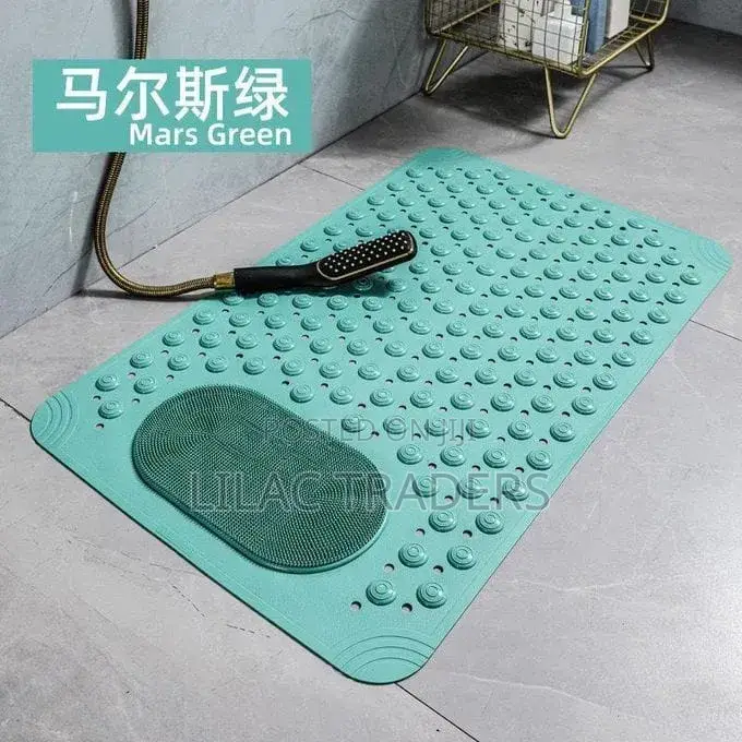 Bathroom Mat With Foot Scrub Pad Pa