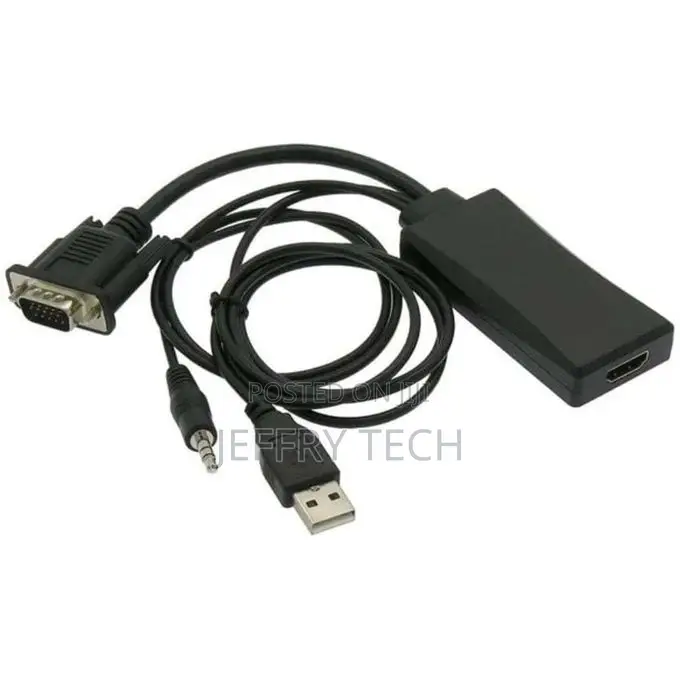 Full HD 1080 HDCP Adapter in Box to HDMI USB VGA Video