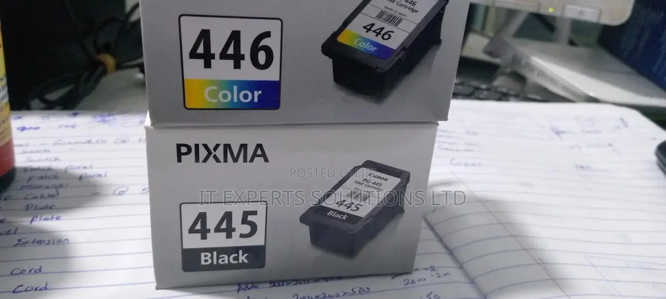 Canon PG-445 Black CL-446 Color Ink Cartridges