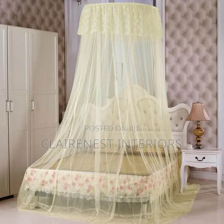 Rest More, Worry Less, Bed Round Mosquito Net