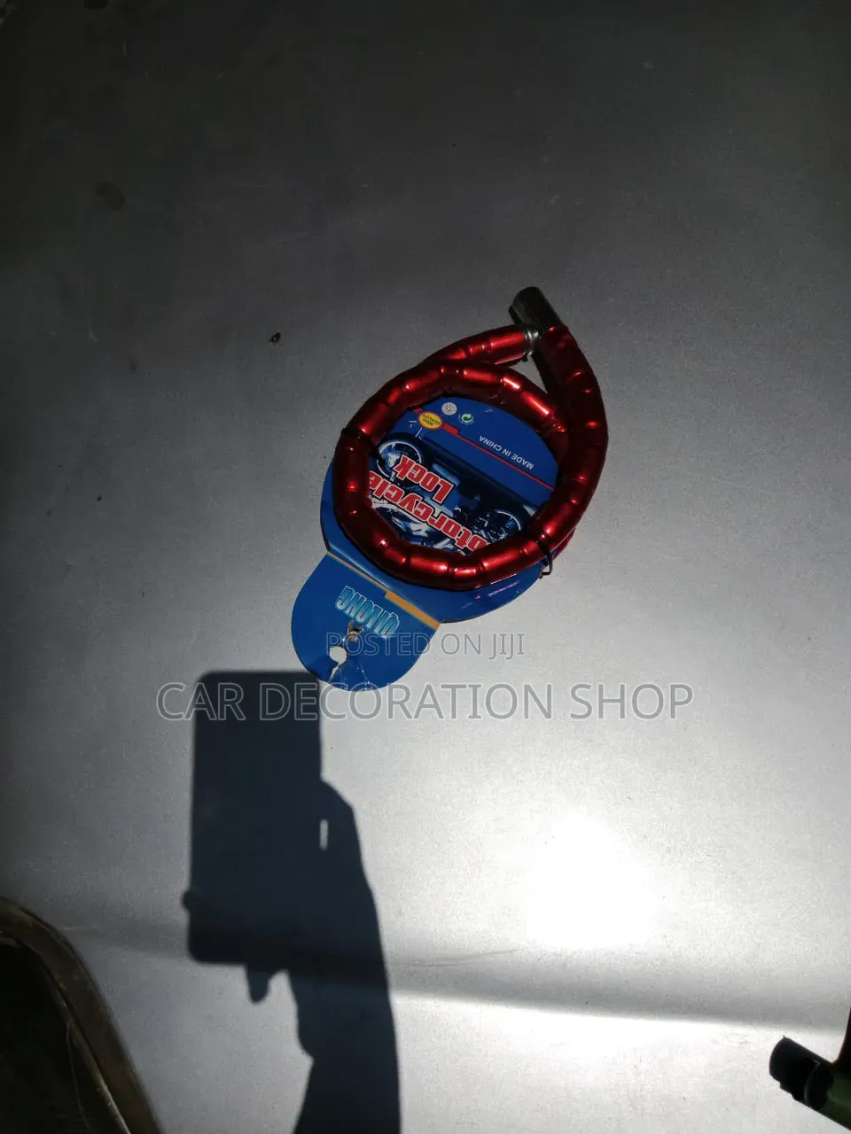 Shiny Metallicred Lock Used in Motorcycle,scooters,bikes Against Theft