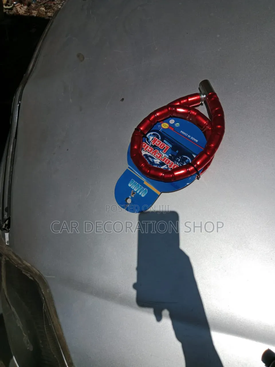 Shiny Metallicred Lock Used in Motorcycle,scooters,bikes Against Theft